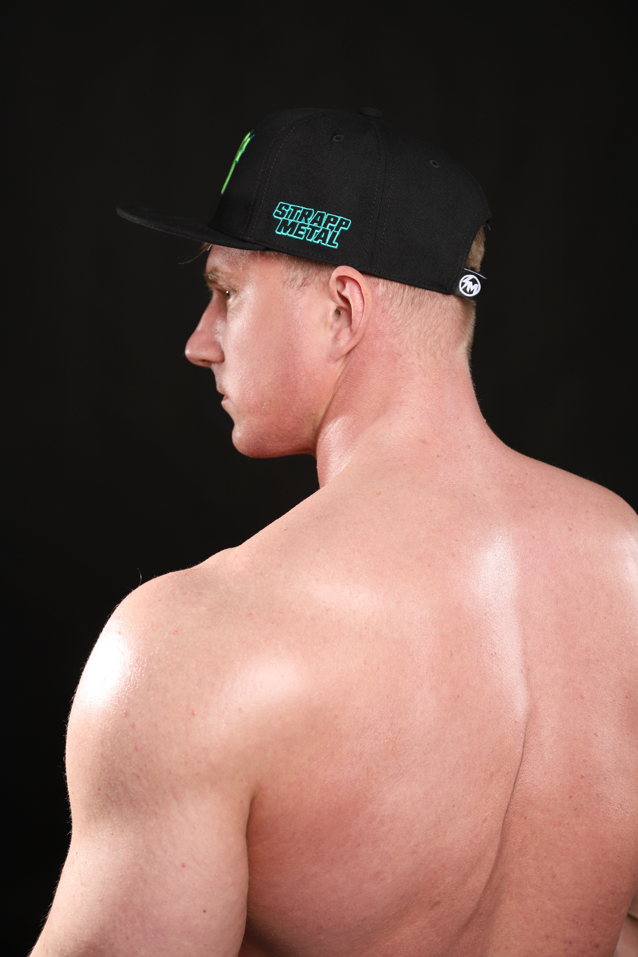 SM LOGO GREEN FLAT BILL SNAPBACK