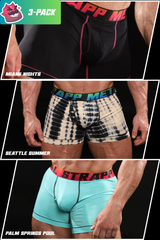 COTTON STRETCH BOXERS - 3 PACK