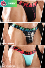 COTTON STRETCH PERFORMANCE THONG - 3 PACK