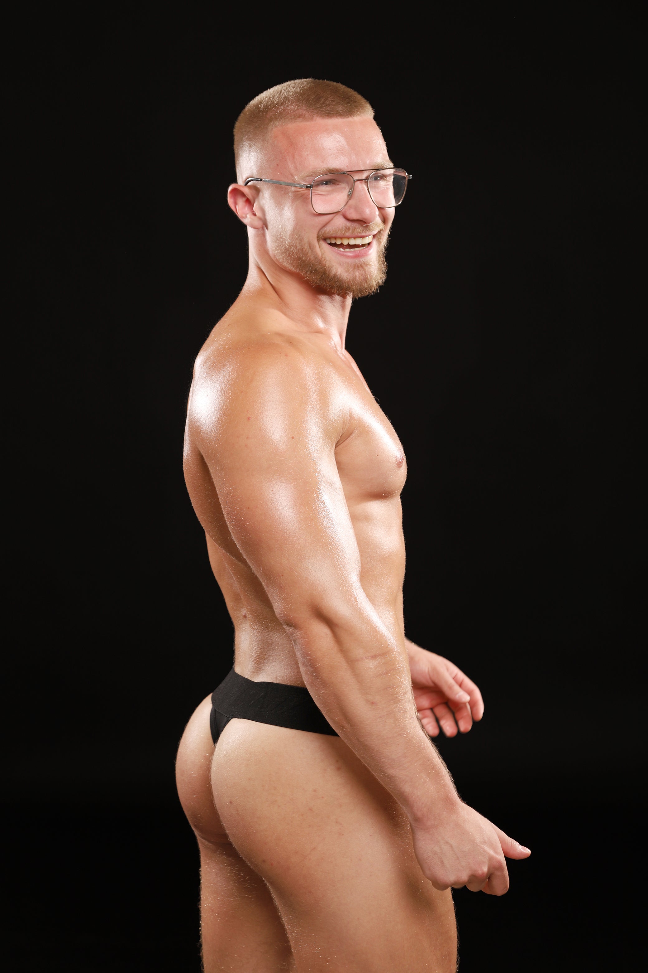 All Black Performance Thong