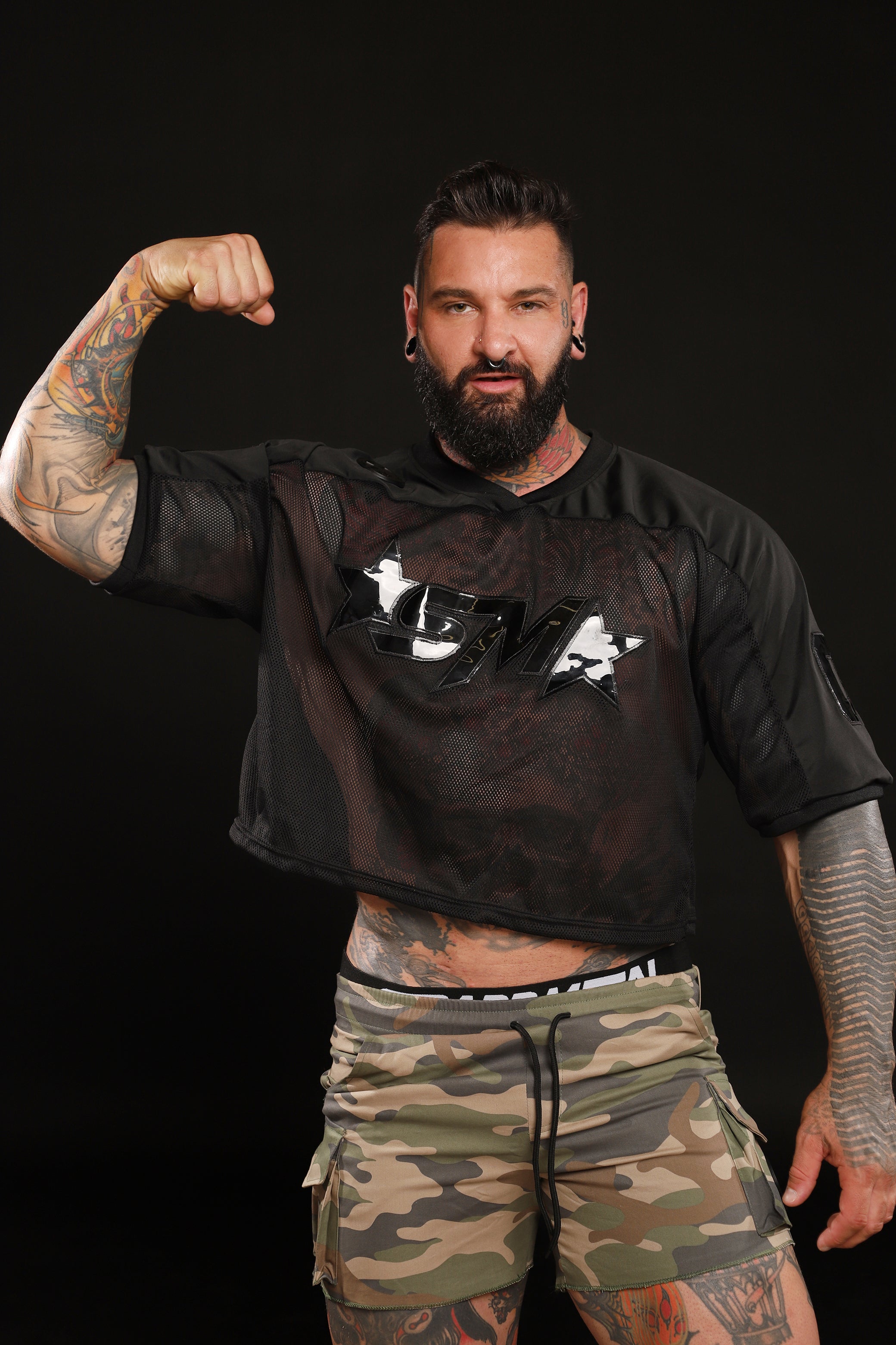 All Black Crop Jersey