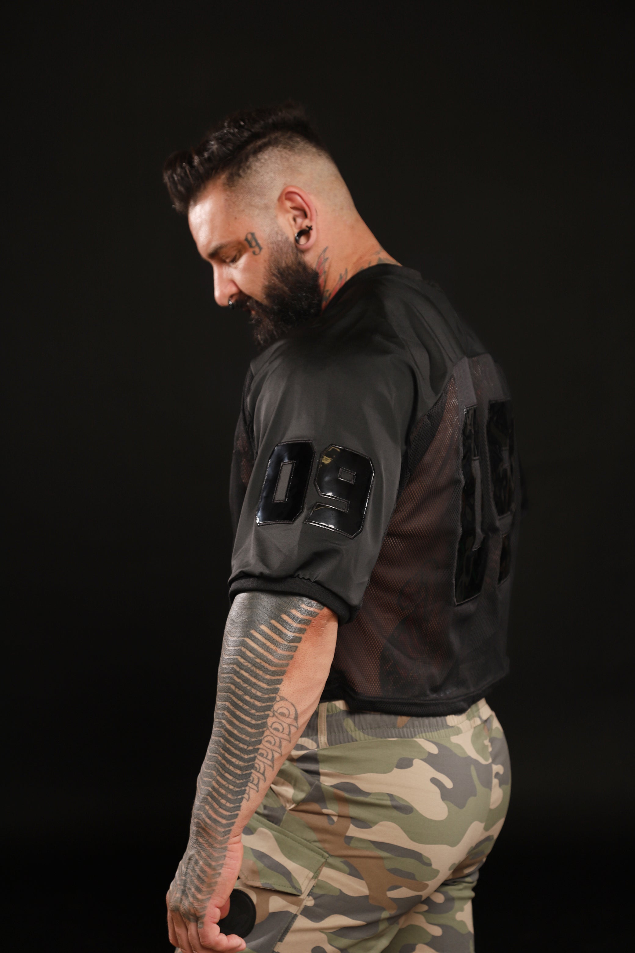 All Black Crop Jersey