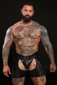 Hard Tail Leather Chap Shorts