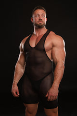 Sheer Full Nelson Wrestle Suit