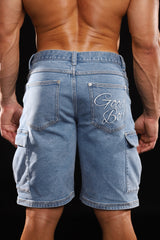 GOOD BOY DENIM CARGO SHORTS