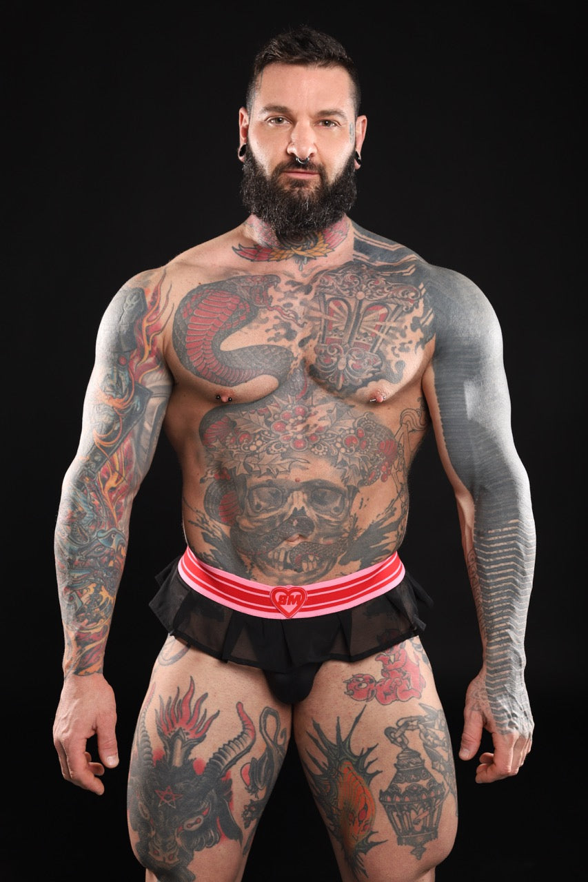 NEW ROMANTIC SHEER THONG SKIRT