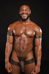 DEVASTATION STUDDED LEATHER ARM BANDS