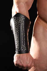 BONE DADDY STUDDED LEATHER GAUNTLETS