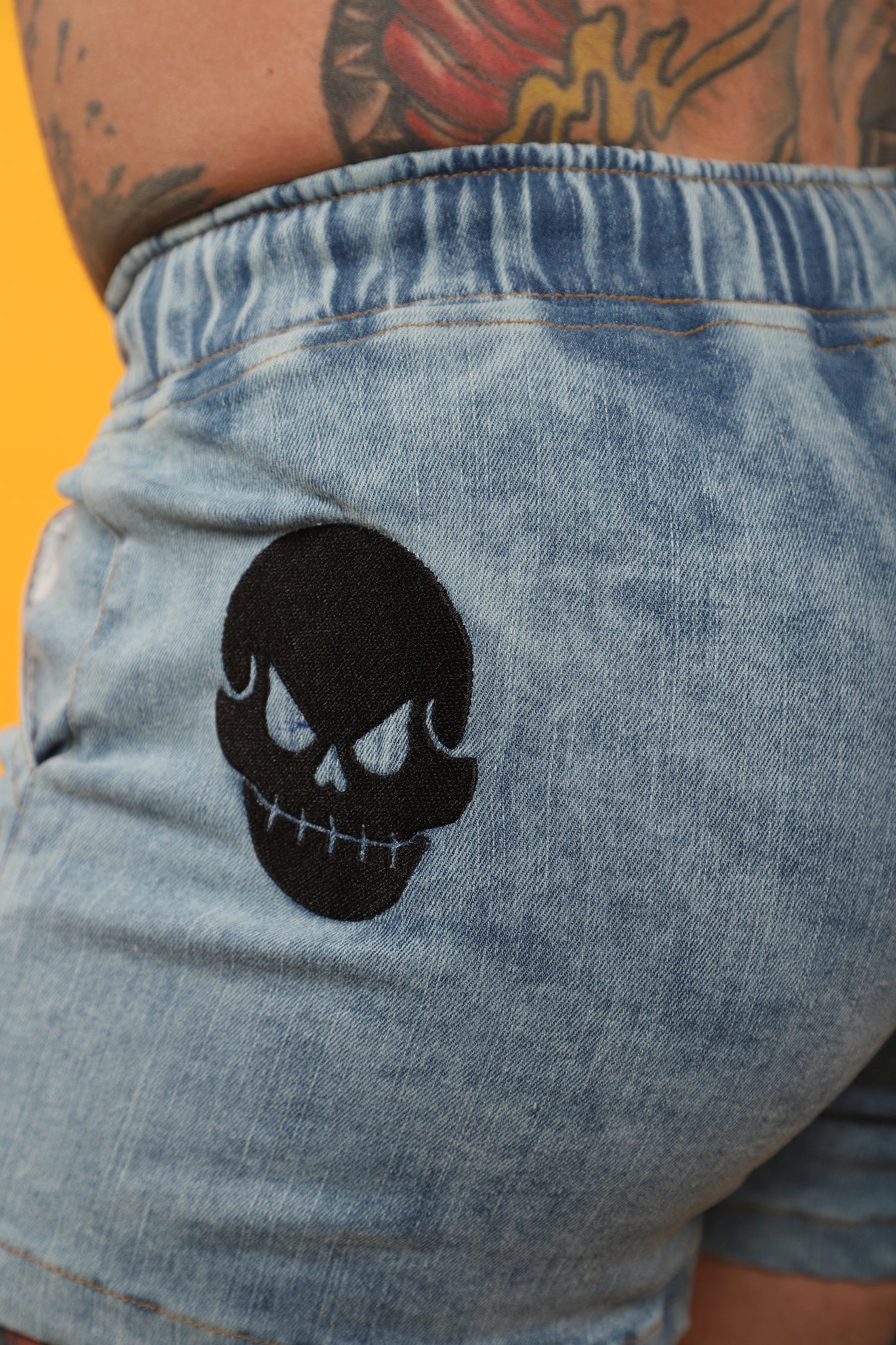 Denim Battle Thrasher Shorts