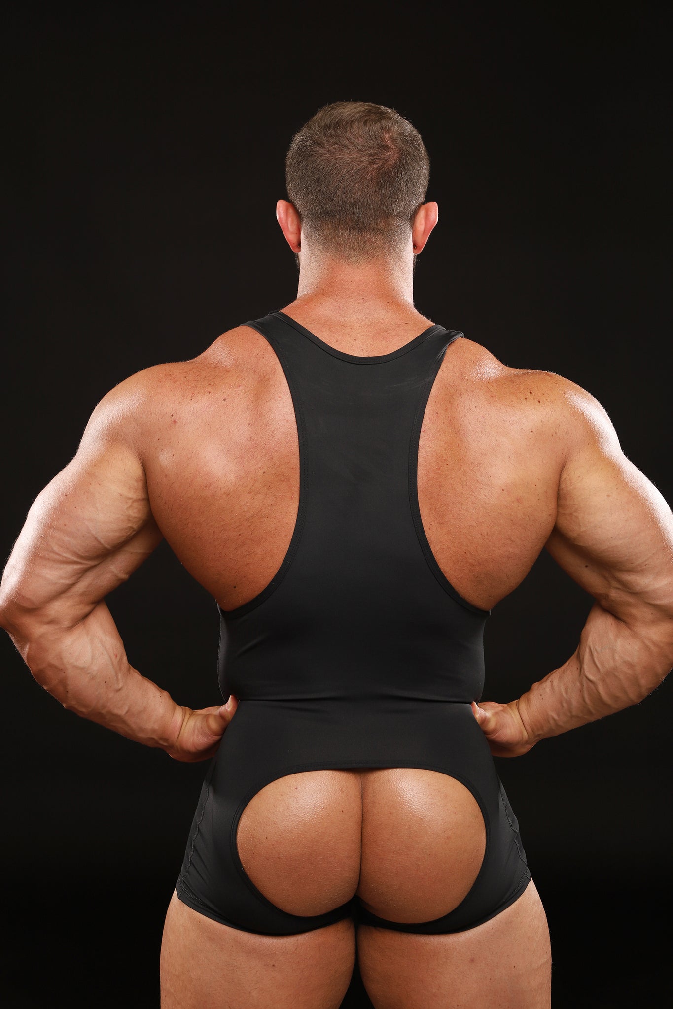 Classic Black Suplex Wrestle Suit