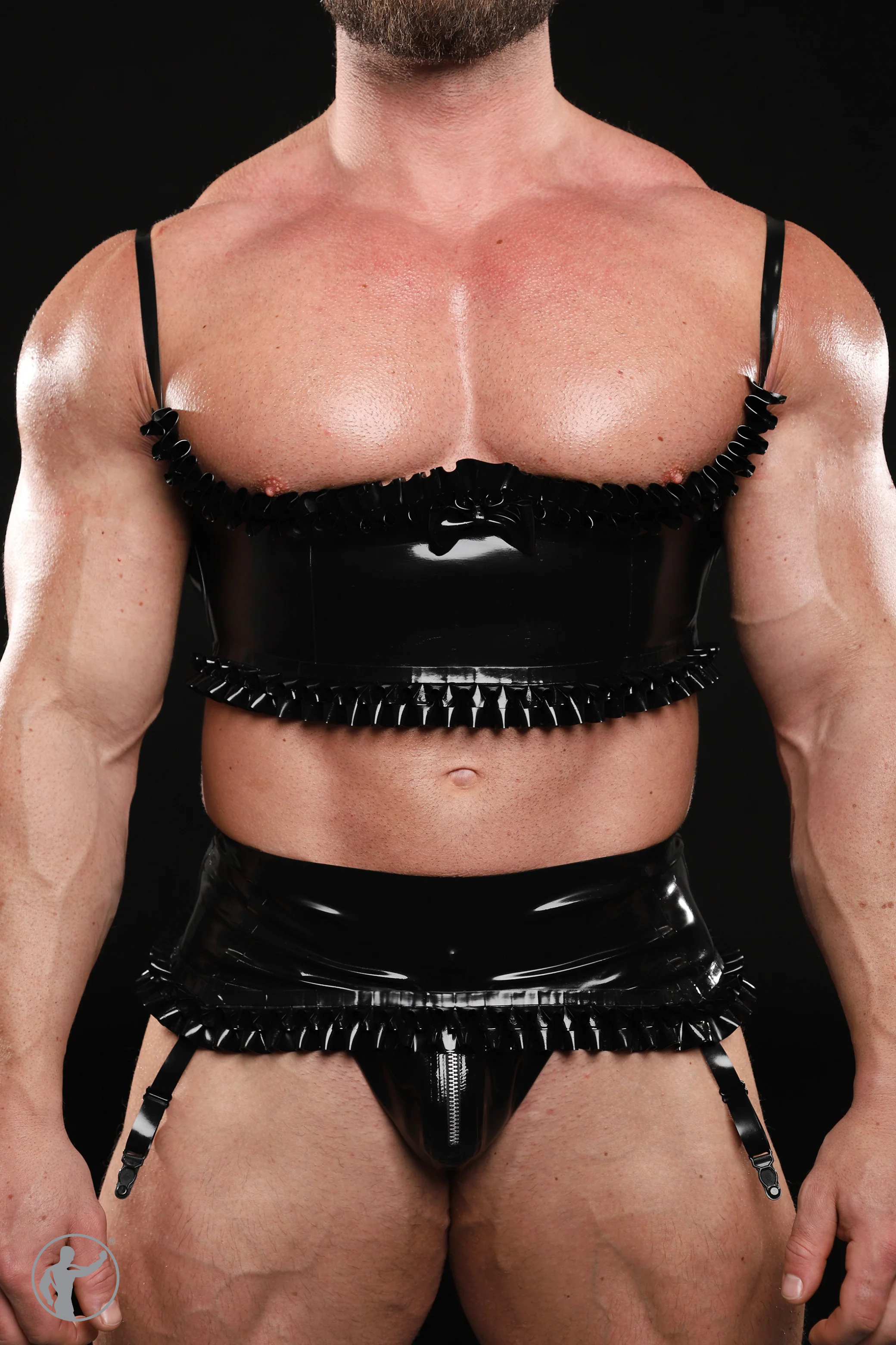 TOMMI RUBBER LINGERIE SET